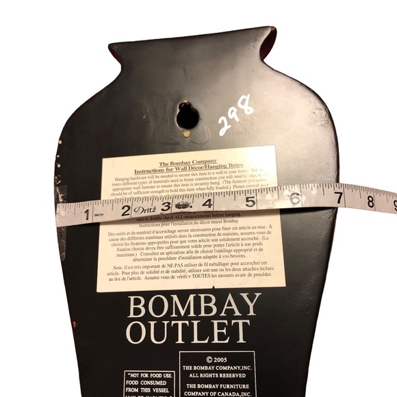 The BOMBAY Company Hanging Vase Wall Decor - Picture 7 of 8